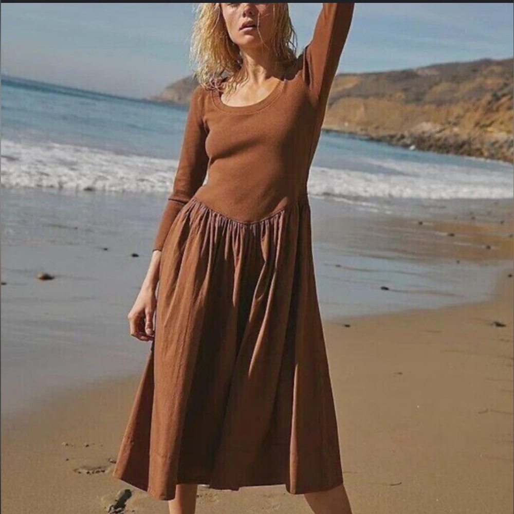 Free People Beach Fp Beach Aelia Midi Dress XS